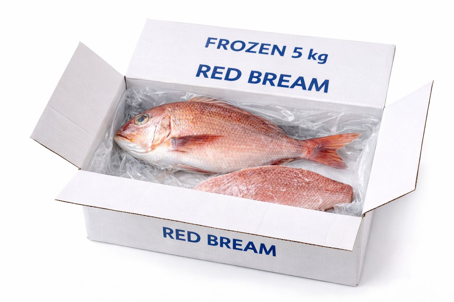 Frozen Red Bream Fish 5kg – Bulk Whole Sea Bream UK
